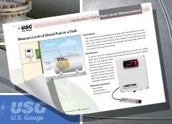 diesel fuel level measurement