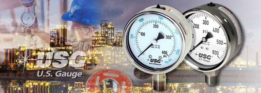 US Gauge Liquid Filled Pressure Gauge